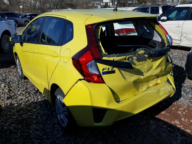 JHMGK5H51GX032008 - 2016 HONDA FIT LX YELLOW photo 3