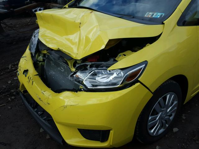 JHMGK5H51GX032008 - 2016 HONDA FIT LX أصفر صورة 9