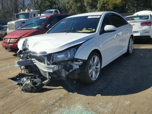 1G1PG5SB0D7137421 - 2013 CHEVROLET CRUZE LTZ WHITE photo 2