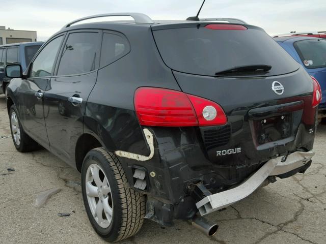 JN8AS5MT7AW005375 - 2010 NISSAN ROGUE S BLACK photo 3