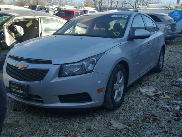 1G1PC5SB1E7397341 - 2014 CHEVROLET CRUZE LT SILVER photo 2