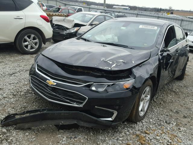 1G1ZB5ST3HF255152 - 2017 CHEVROLET MALIBU LS BLACK photo 2