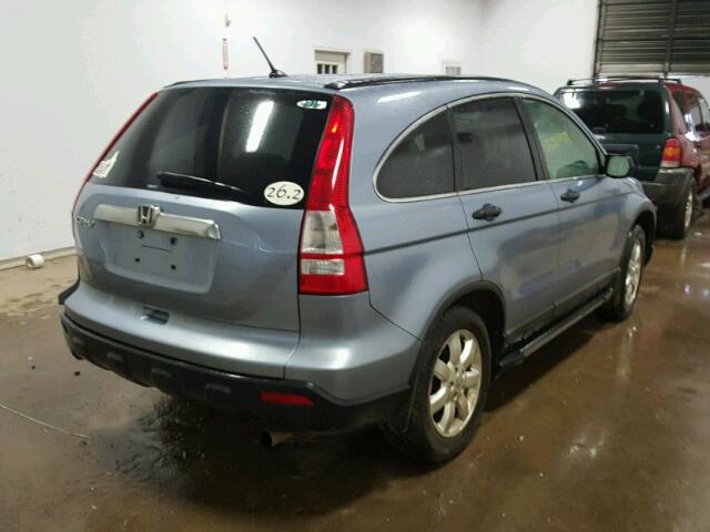 JHLRE48547C000532 - 2007 HONDA CR-V EX BLUE photo 4