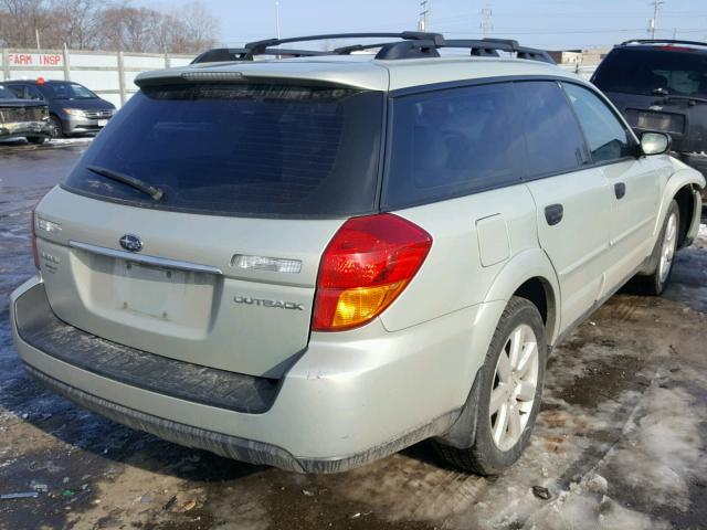 4S4BP61C567315081 - 2006 SUBARU LEGACY OUT BEIGE photo 4