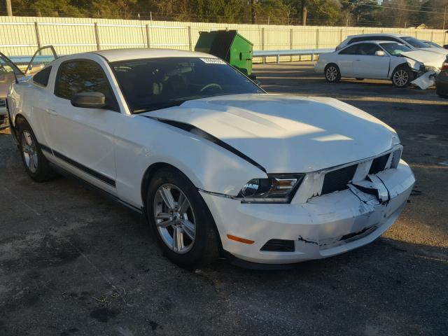 1ZVBP8AM6C5259911 - 2012 FORD MUSTANG WHITE photo 1