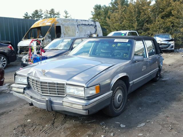 1G6CD53BXN4337614 - 1992 CADILLAC DEVILLE GRAY photo 2