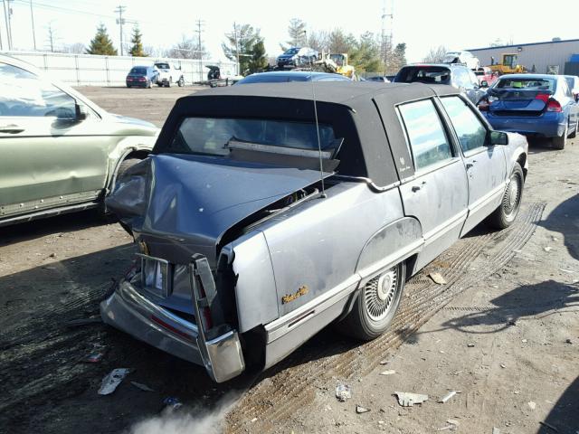 1G6CD53BXN4337614 - 1992 CADILLAC DEVILLE GRAY photo 4