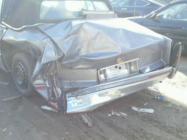 1G6CD53BXN4337614 - 1992 CADILLAC DEVILLE GRAY photo 9