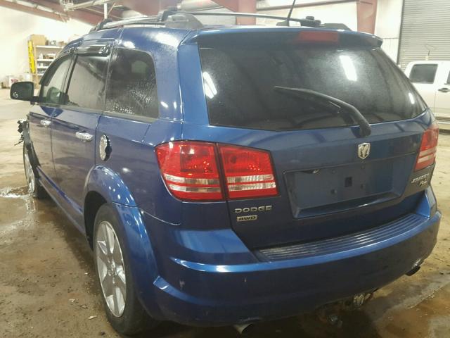 3D4GH67VX9T616738 - 2009 DODGE JOURNEY R/ BLUE photo 3