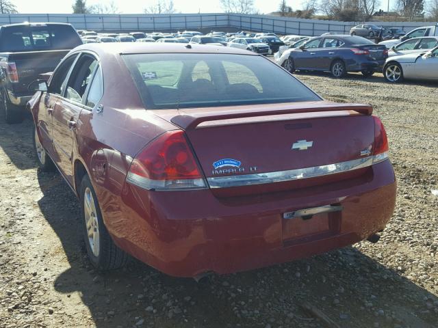 2G1WC583889211812 - 2008 CHEVROLET IMPALA LT RED photo 3