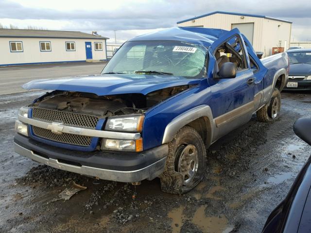 2GCEK19T131334615 - 2003 CHEVROLET SILVERADO BLUE photo 2