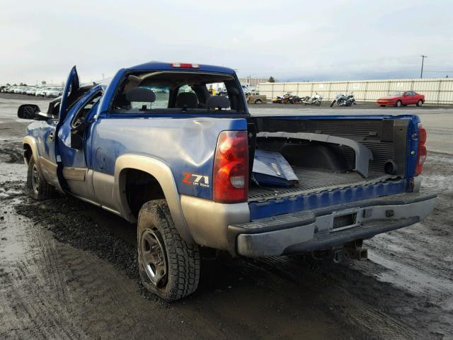 2GCEK19T131334615 - 2003 CHEVROLET SILVERADO BLUE photo 3