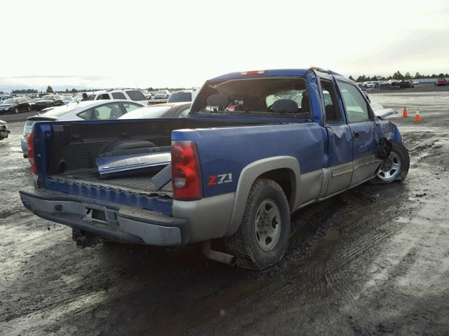 2GCEK19T131334615 - 2003 CHEVROLET SILVERADO BLUE photo 4