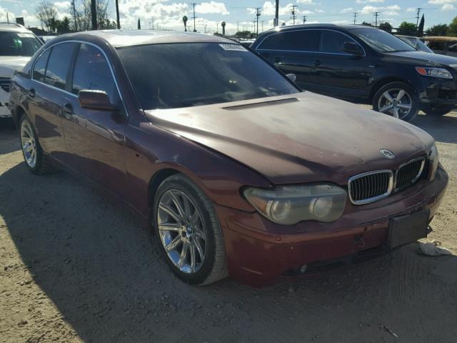 WBAGL63482DP55297 - 2002 BMW 745 I MAROON photo 1