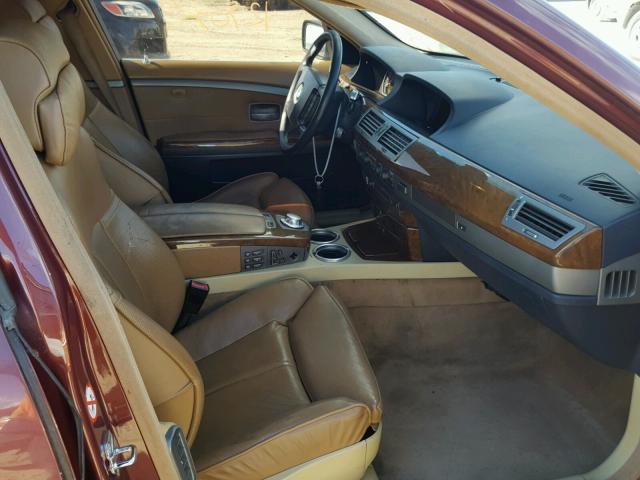 WBAGL63482DP55297 - 2002 BMW 745 I MAROON photo 5