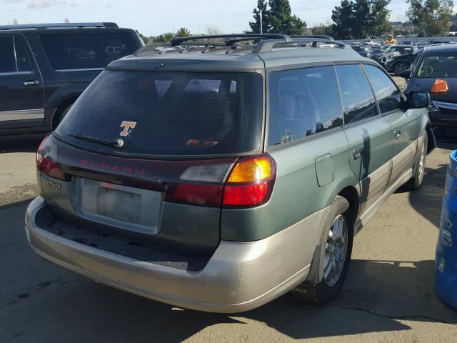 4S3BH665817661436 - 2001 SUBARU LEGACY OUT GREEN photo 4