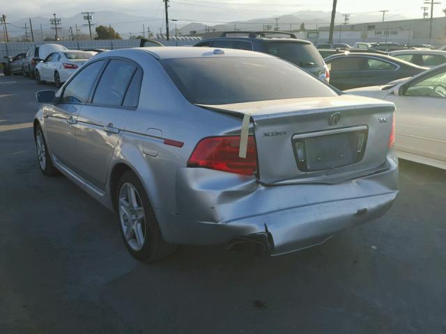 19UUA66296A052869 - 2006 ACURA 3.2TL SILVER photo 3