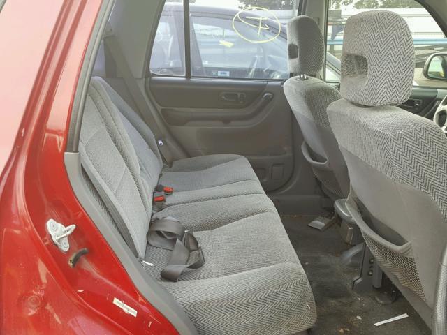 JHLRD1844VC059666 - 1997 HONDA CR-V LX RED photo 6