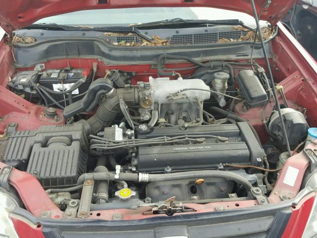 JHLRD1844VC059666 - 1997 HONDA CR-V LX RED photo 7