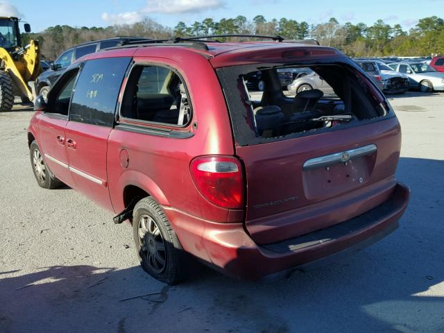 2C4GP54L75R507888 - 2005 CHRYSLER TOWN & COU BURGUNDY photo 3