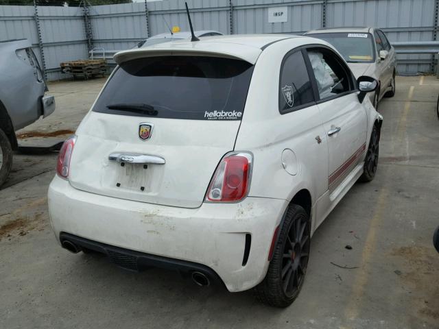 3C3CFFFH0ET184849 - 2014 FIAT 500 ABARTH WHITE photo 4