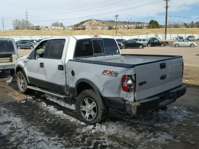 1FTPW14564KD39669 - 2004 FORD F150 SUPER WHITE photo 3