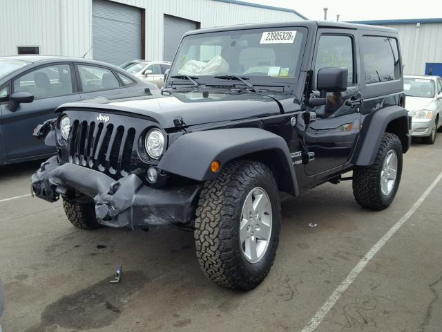 1C4GJWAGXJL851748 - 2018 JEEP WRANGLER S BLACK photo 2