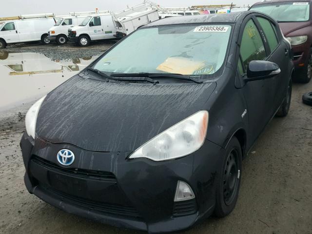 JTDKDTB37D1547238 - 2013 TOYOTA PRIUS C BLACK photo 2