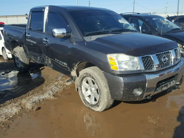 1N6AA07BX6N550825 - 2006 NISSAN TITAN XE CHARCOAL photo 1