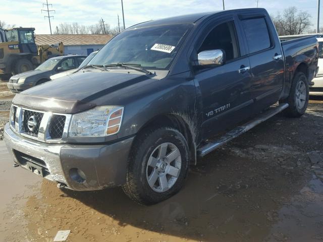 1N6AA07BX6N550825 - 2006 NISSAN TITAN XE CHARCOAL photo 2