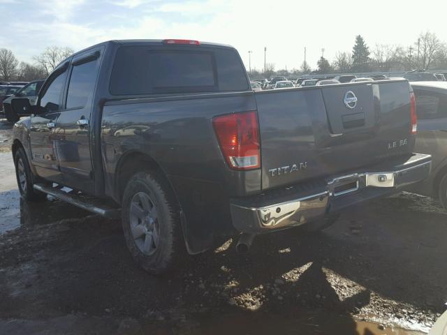 1N6AA07BX6N550825 - 2006 NISSAN TITAN XE CHARCOAL photo 3