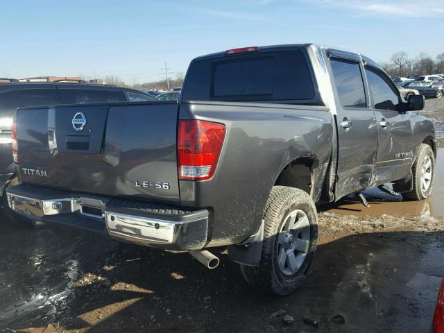 1N6AA07BX6N550825 - 2006 NISSAN TITAN XE CHARCOAL photo 4