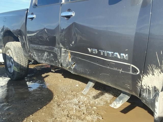 1N6AA07BX6N550825 - 2006 NISSAN TITAN XE CHARCOAL photo 9