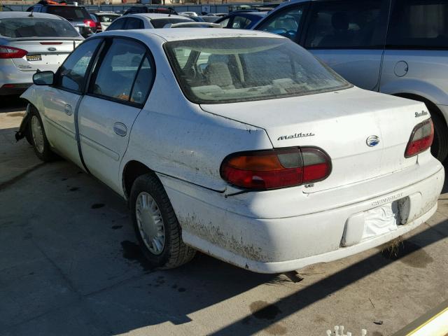 1G1ND52J52M603950 - 2002 CHEVROLET MALIBU WHITE photo 3