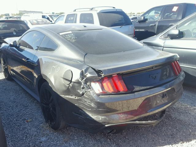 1FA6P8TH7F5355786 - 2015 FORD MUSTANG GRAY photo 3