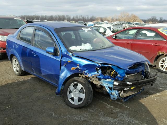 KL1TD56687B053044 - 2007 CHEVROLET AVEO BASE BLUE photo 1