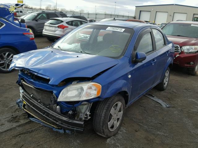 KL1TD56687B053044 - 2007 CHEVROLET AVEO BASE BLUE photo 2