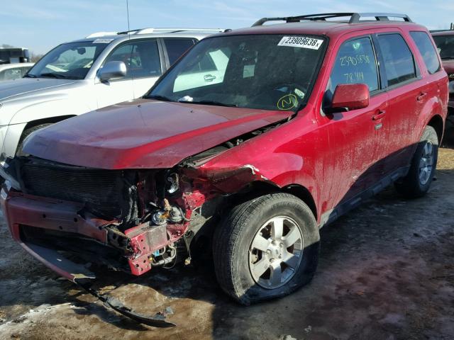 1FMCU0EGXCKC44654 - 2012 FORD ESCAPE LIM RED photo 2