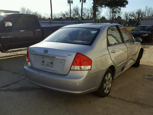 KNAFE122275430039 - 2007 KIA SPECTRA EX SILVER photo 4