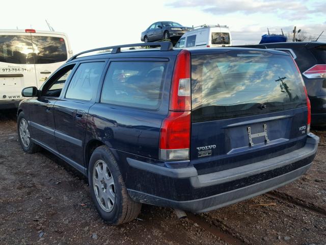 YV1SW53D521197046 - 2002 VOLVO V70 T5 TUR BLUE photo 3