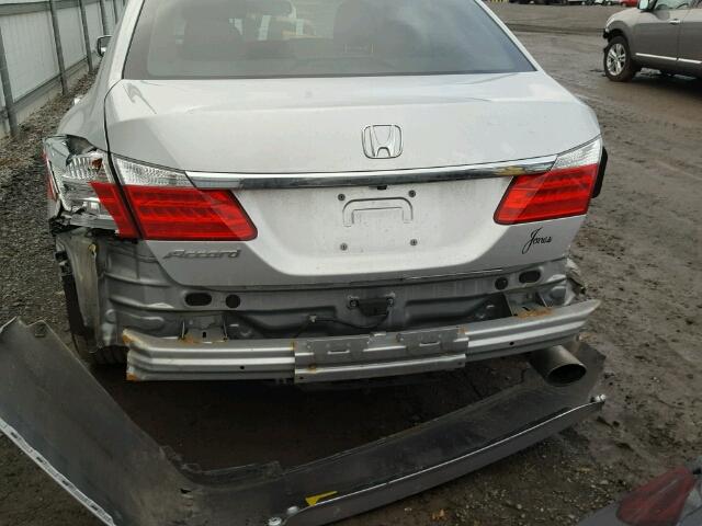 1HGCR2F8XEA004877 - 2014 HONDA ACCORD EXL SILVER photo 9