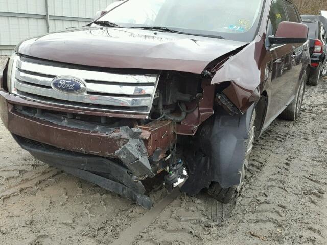 2FMDK4JCXABA72881 - 2010 FORD EDGE SEL MAROON photo 9