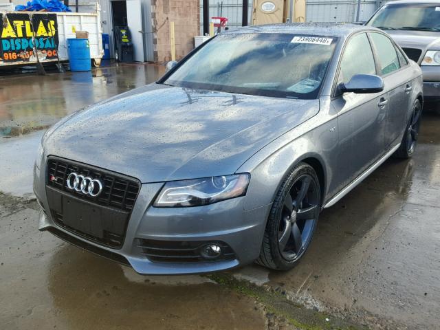 WAUKGAFL4CA113912 - 2012 AUDI S4 PRESTIG GRAY photo 2