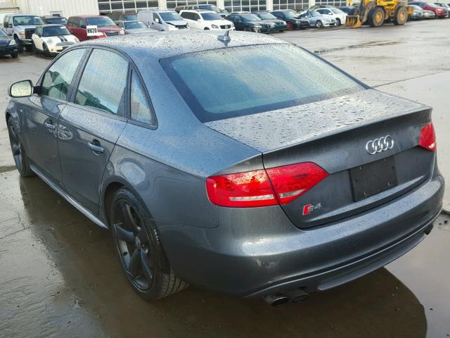 WAUKGAFL4CA113912 - 2012 AUDI S4 PRESTIG GRAY photo 3