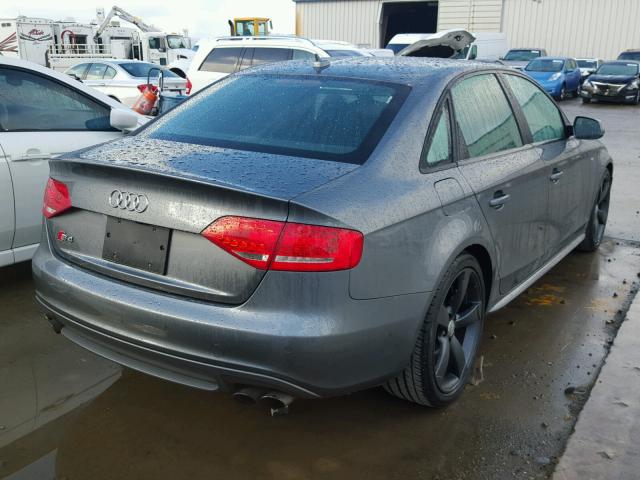 WAUKGAFL4CA113912 - 2012 AUDI S4 PRESTIG GRAY photo 4