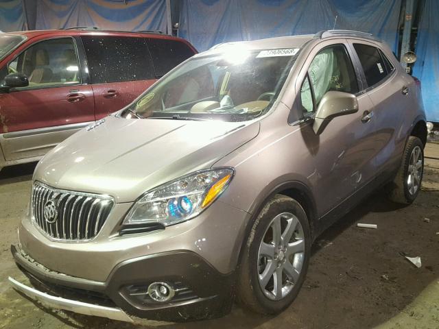 KL4CJCSB6DB210438 - 2013 BUICK ENCORE SILVER photo 2