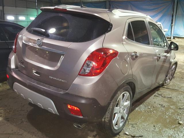 KL4CJCSB6DB210438 - 2013 BUICK ENCORE SILVER photo 4