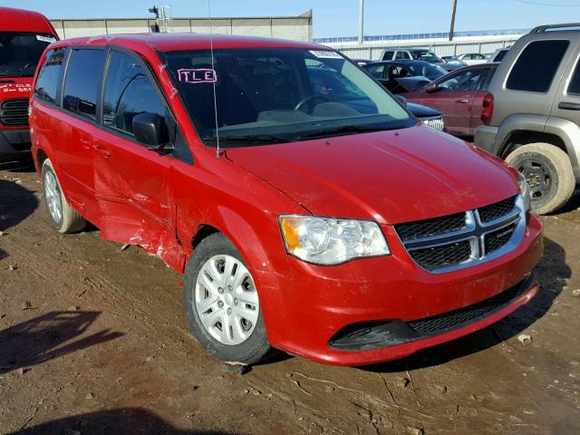 2C4RDGBGXGR125957 - 2016 DODGE GRAND CARA RED photo 1