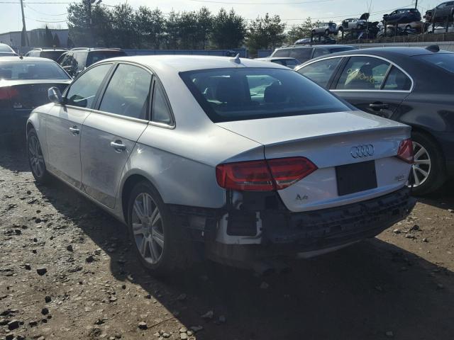 WAUBFAFL6AN003551 - 2010 AUDI A4 PREMIUM SILVER photo 3