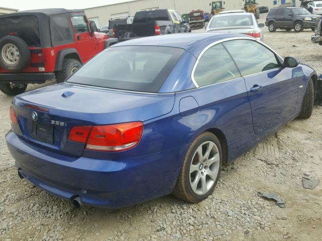 WBAWL73588PX51736 - 2008 BMW 335 I BLUE photo 4